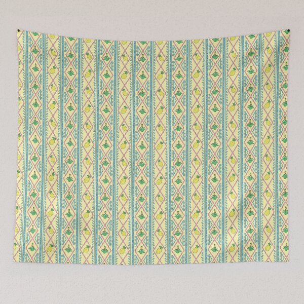 Item preview, Pastel Pineapple Tribal Seamless Pattern designed and sold by thanratdesign.