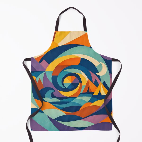 Item preview, Spiral Festival Landscape with Sun and Moon designed and sold by InkSmithery.