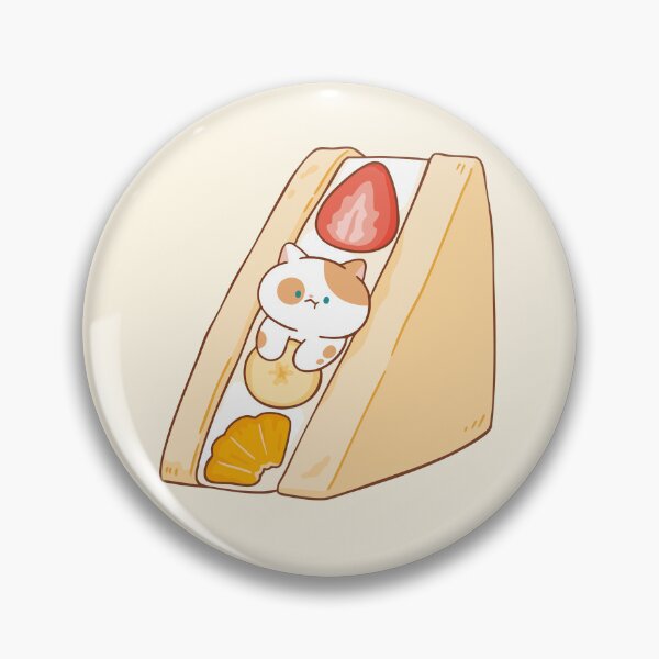 Item preview, Cat with Fruits Sandwich designed and sold by salposi.