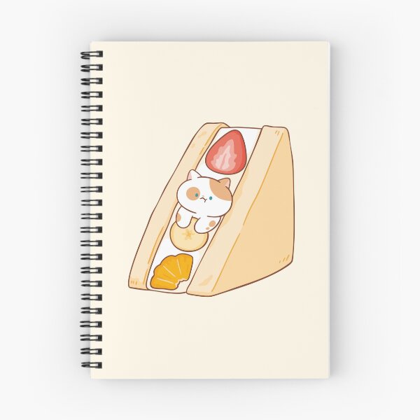 Item preview, Cat with Fruits Sandwich designed and sold by salposi.