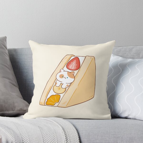 Item preview, Cat with Fruits Sandwich designed and sold by salposi.