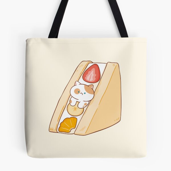 Item preview, Cat with Fruits Sandwich designed and sold by salposi.