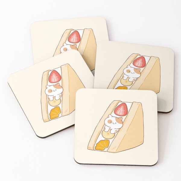Item preview, Cat with Fruits Sandwich designed and sold by salposi.