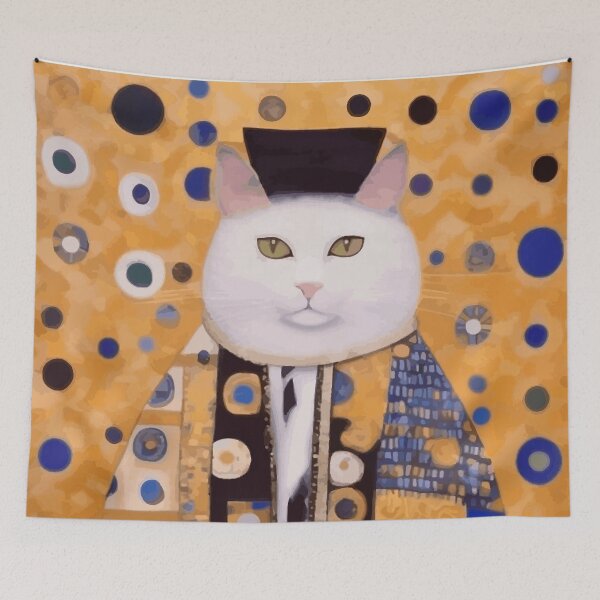 Item preview, Klimt Cat Chinese Emperor  designed and sold by Vicky Brago-Mitchell®.