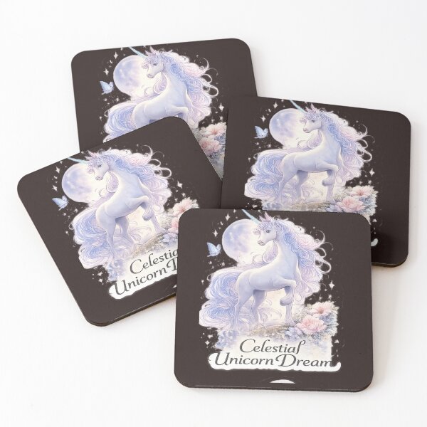 Item preview, Celestial Unicorn Dream Fantasy Aesthetic Cute Unicorn Art designed and sold by Artbysarmina.