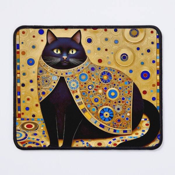 Item preview, Klimt Cat with Colorful Costume designed and sold by Vicky Brago-Mitchell®.