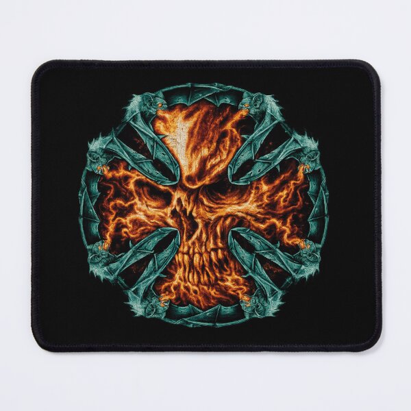 Item preview, Design of a skull surrounded by gargoyles forming an iron cross. designed and sold by EzequielBC.