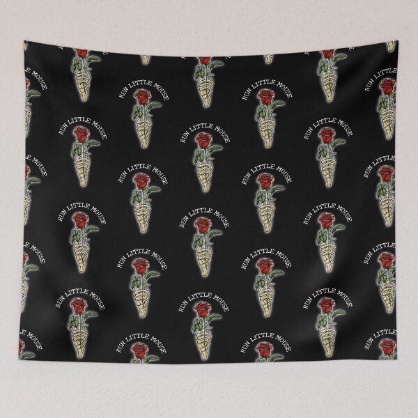 Item preview, Run little mouse back print on black designed and sold by Gothica-rose.