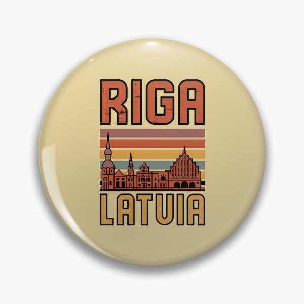 Item preview, Riga Latvia Retro Travel Shirt | Baltic Summer Vintage City Design designed and sold by Timeless Design.