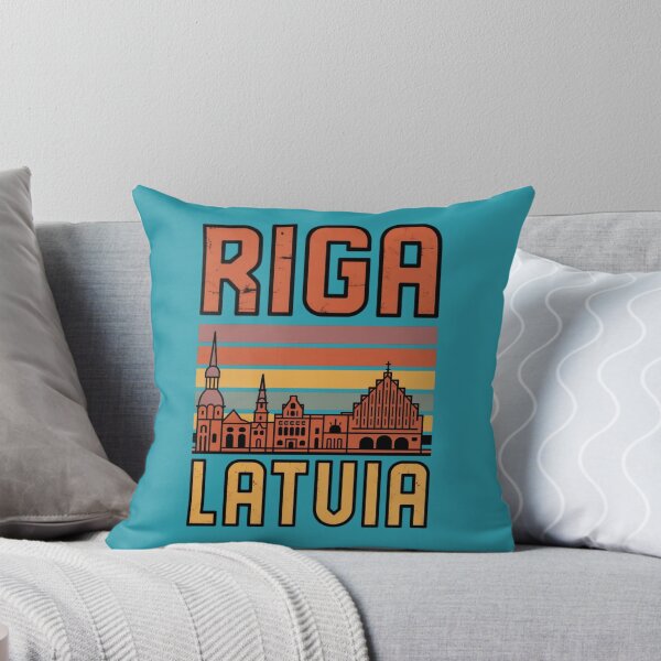 Item preview, Riga Latvia Retro Travel Shirt | Baltic Summer Vintage City Design designed and sold by Timeless Design.