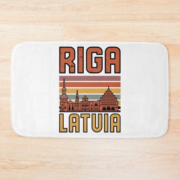 Item preview, Riga Latvia Retro Travel Shirt | Baltic Summer Vintage City Design designed and sold by Timeless Design.