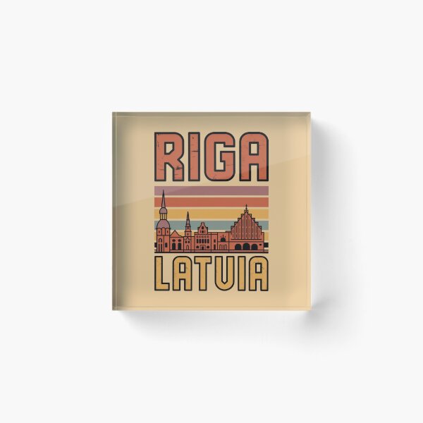 Item preview, Riga Latvia Retro Travel Shirt | Baltic Summer Vintage City Design designed and sold by Timeless Design.