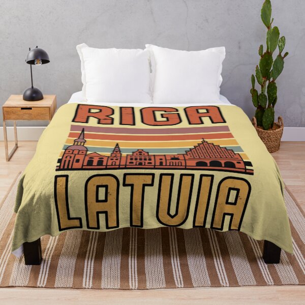 Item preview, Riga Latvia Retro Travel Shirt | Baltic Summer Vintage City Design designed and sold by Timeless Design.
