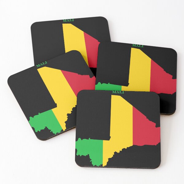 Item preview, Mali Map Flag Silhouette Africa Travel Pride Gift designed and sold by NTGUILTY.
