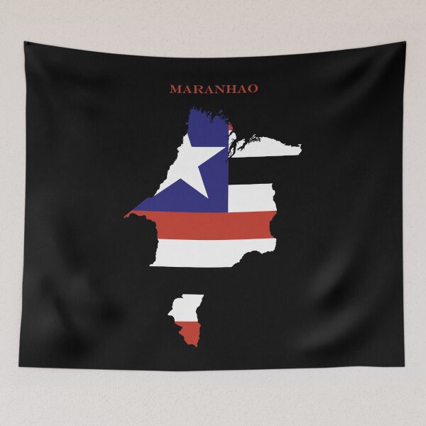 Item preview, Maranhao Map Flag Silhouette Brazil Travel Pride Gift designed and sold by NTGUILTY.