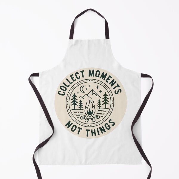 Item preview, Collect moments not things campfire badge outdoor camping print designed and sold by icemanphotos.