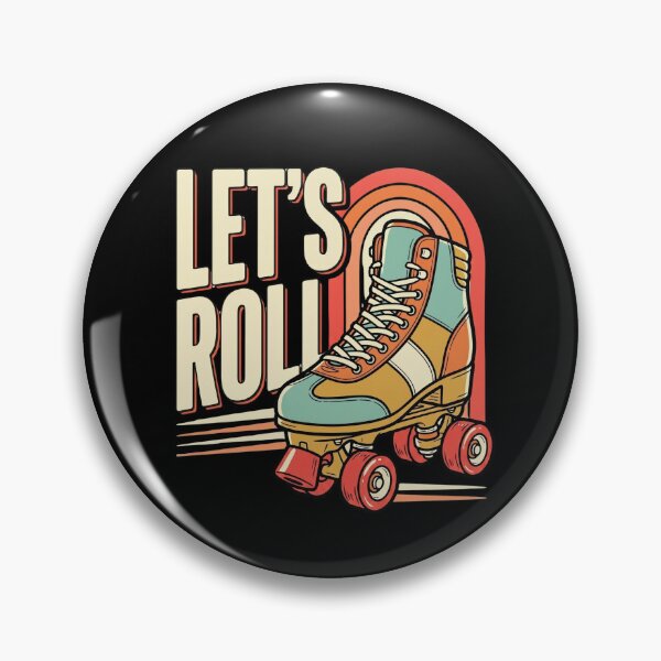 Item preview, Let's Roll -  70s Retro Roller Skate designed and sold by dudelinart.