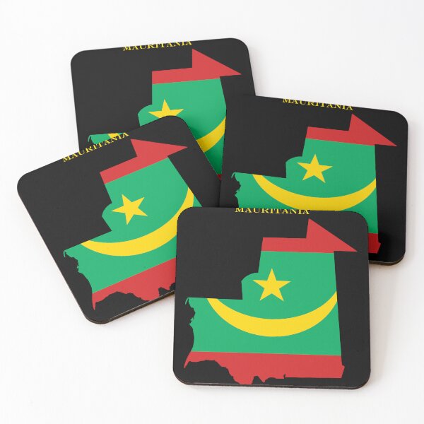 Item preview, Mauritania Map Flag Silhouette Africa Travel Pride Gift designed and sold by NTGUILTY.