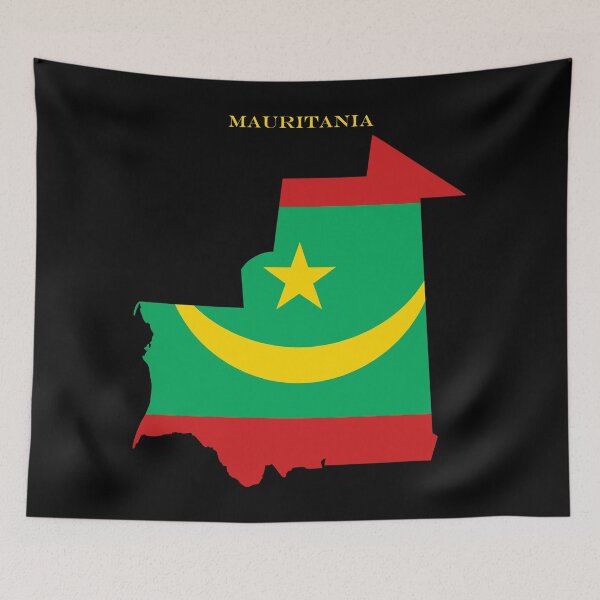 Item preview, Mauritania Map Flag Silhouette Africa Travel Pride Gift designed and sold by NTGUILTY.