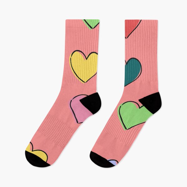 Item preview, Colorful Cute Red Yellow Pink Green Blue Hearts Aesthetic Pattern designed and sold by LibertyHub.