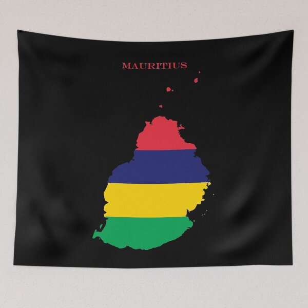 Item preview, Mauritius Map Flag Silhouette Africa Travel Pride Gift designed and sold by NTGUILTY.