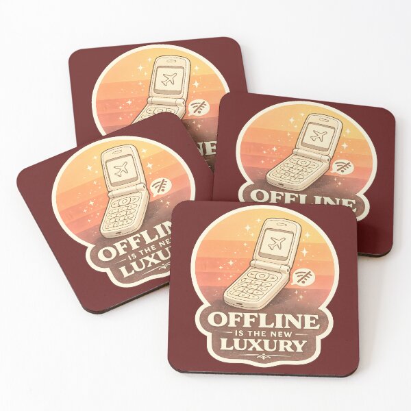 Item preview, Offline Is The New Luxury – Retro Digital Detox Aesthetic Design designed and sold by Akter-sikder.