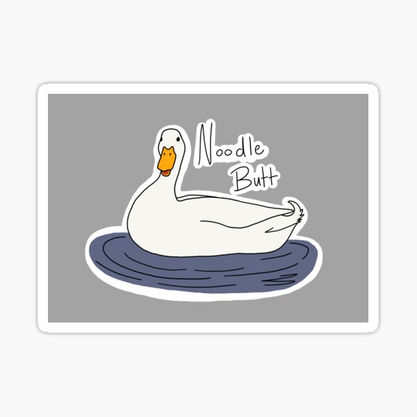 Noodle Butt (Duck) Sticker