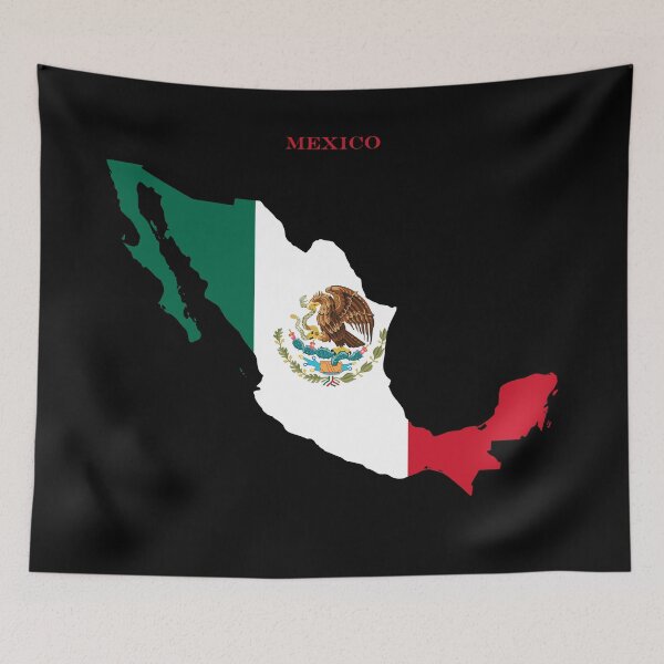 Item preview, Mexico Map Flag Silhouette America Travel Pride Gift designed and sold by NTGUILTY.