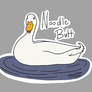 Artwork thumbnail, Noodle Butt (Duck) by klovesbunnies