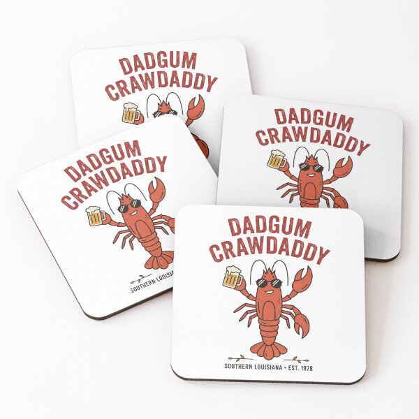Item preview, Dadgum Crawdaddy Funny Crawfish Cajun Louisiana Retro Design designed and sold by PlumArtDesign.