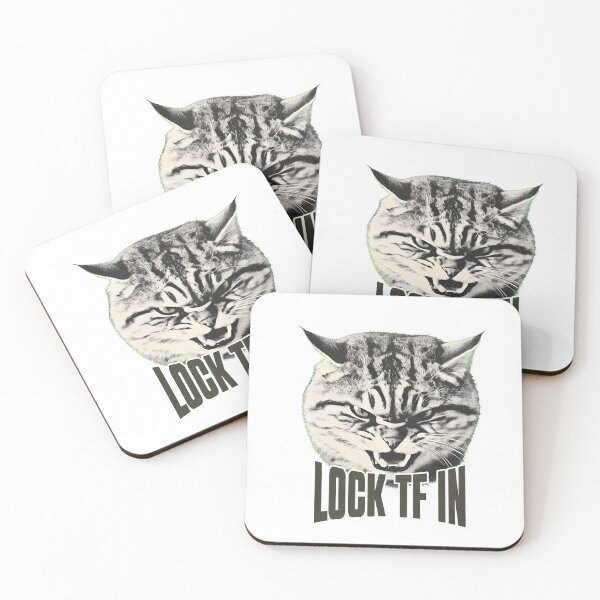 Item preview, Intense Feline Lock In Slogan Shirt designed and sold by GiaoCalonas.