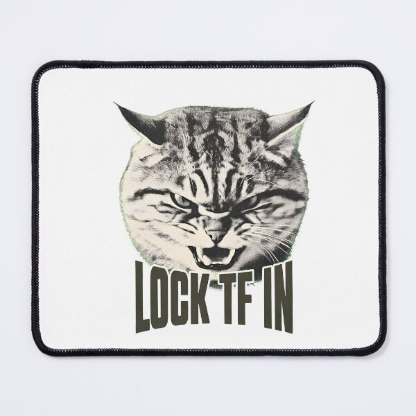 Item preview, Intense Feline Lock In Slogan Shirt designed and sold by GiaoCalonas.