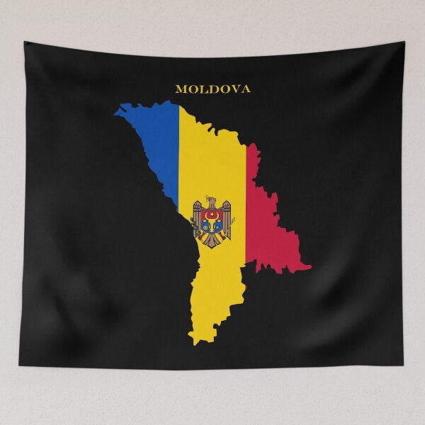 Item preview, Moldova Map Flag Silhouette Europe Travel Pride Gift designed and sold by NTGUILTY.