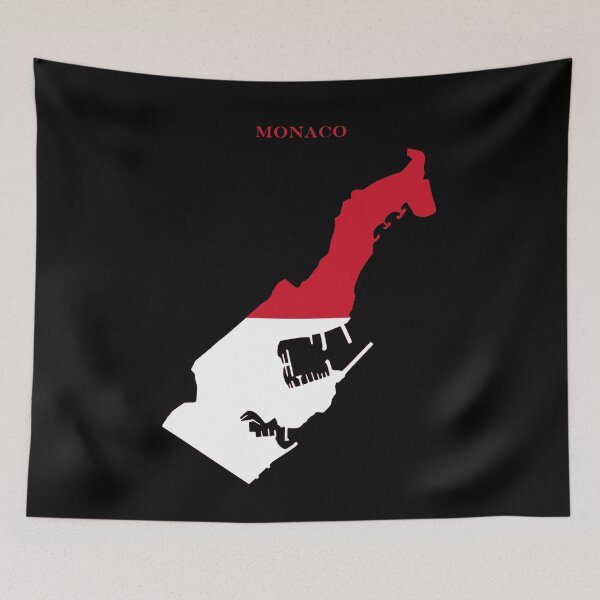 Item preview, Monaco Map Flag Silhouette Europe Travel Pride Gift designed and sold by NTGUILTY.