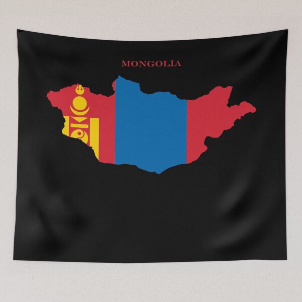 Item preview, Mongolia Map Flag Silhouette Asia Travel Pride Gift designed and sold by NTGUILTY.