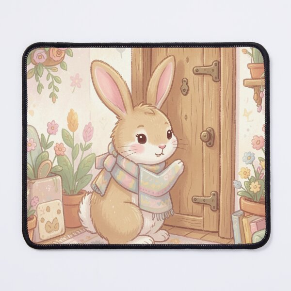 Item preview, Cute Bunny Introvert Social Battery Dead Cottagecore Art designed and sold by SoftAuraStudi0.