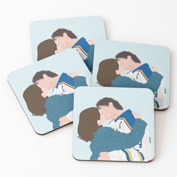 Item preview, Hannah and Garrett kissing on rink boards | off campus designed and sold by Pinu92.