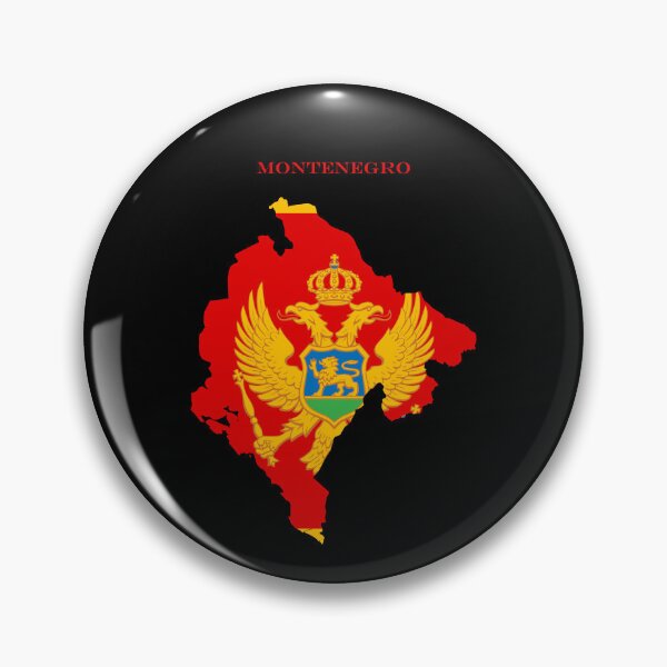 Item preview, Montenegro Map Flag Silhouette Europe Travel Pride Gift designed and sold by NTGUILTY.