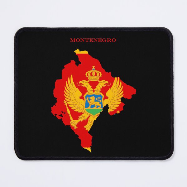 Item preview, Montenegro Map Flag Silhouette Europe Travel Pride Gift designed and sold by NTGUILTY.