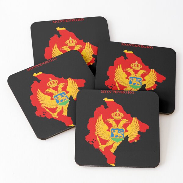 Item preview, Montenegro Map Flag Silhouette Europe Travel Pride Gift designed and sold by NTGUILTY.