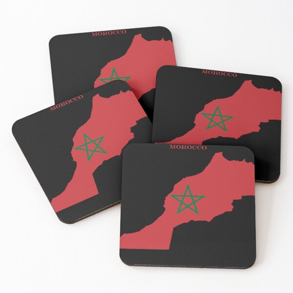 Item preview, Morocco Map Flag Silhouette Africa Travel Pride Gift designed and sold by NTGUILTY.