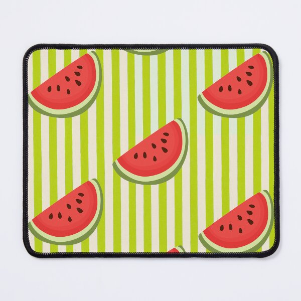 Item preview, Watermelon on lime stripes designed and sold by Meli-moo.