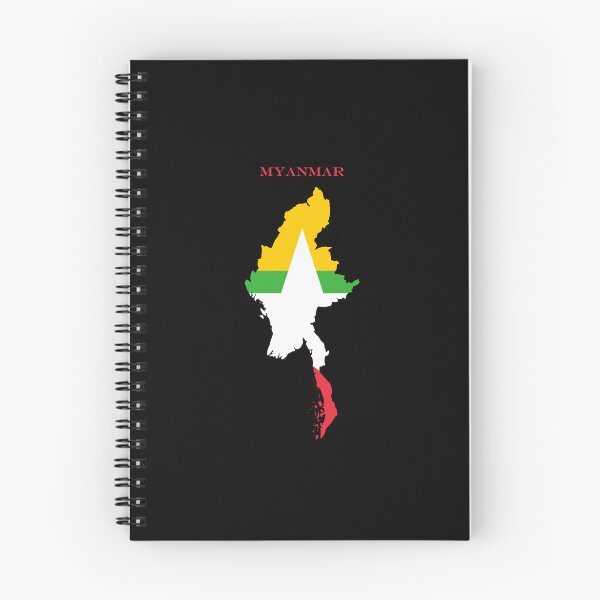 Item preview, Myanmar Map Flag Silhouette Asia Travel Pride Gift designed and sold by NTGUILTY.