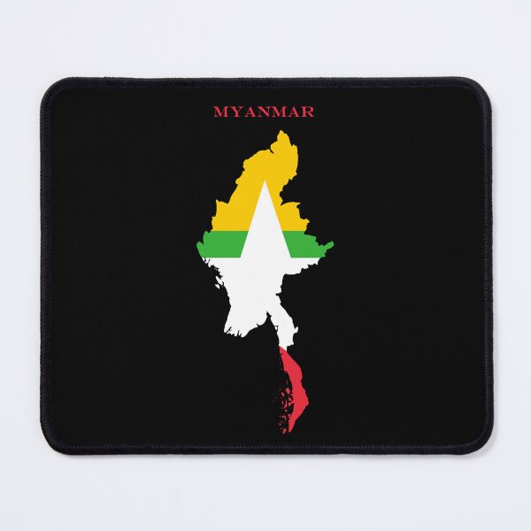 Item preview, Myanmar Map Flag Silhouette Asia Travel Pride Gift designed and sold by NTGUILTY.