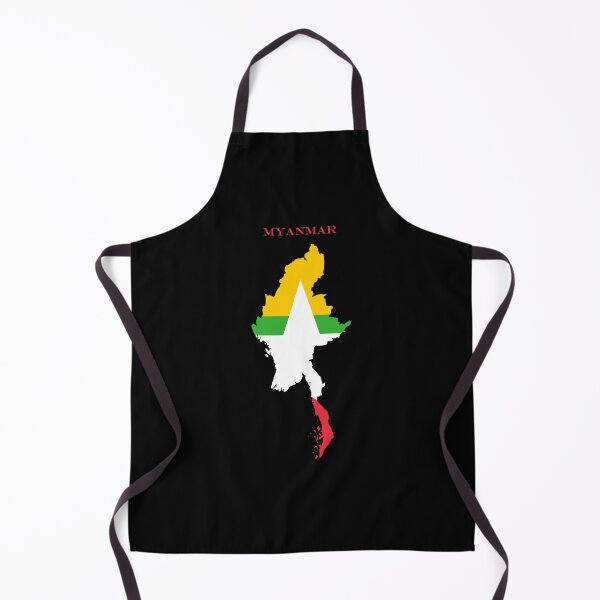 Item preview, Myanmar Map Flag Silhouette Asia Travel Pride Gift designed and sold by NTGUILTY.