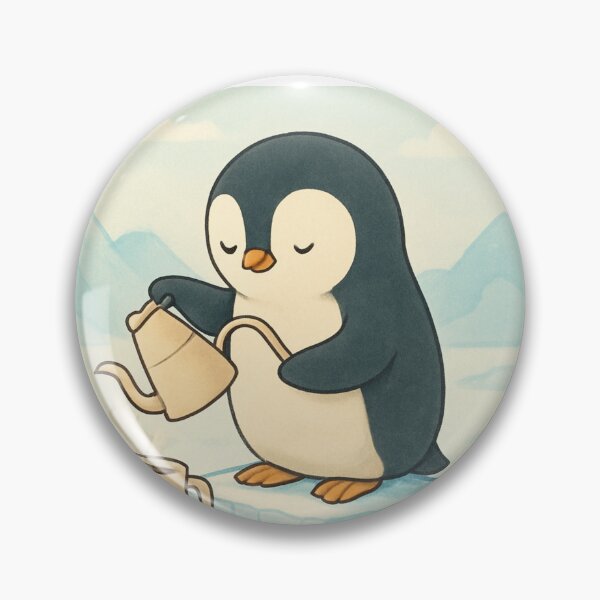Item preview, Penguin Pour Over Cozy Winter Coffee Design designed and sold by Rufeydesign.