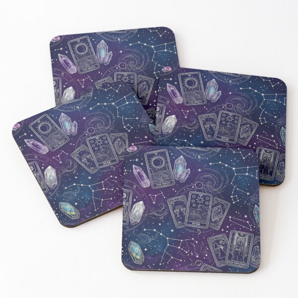 Item preview, Tarot Cards Crystals and Constellations Mystic Galaxy Pattern designed and sold by Owcomm.