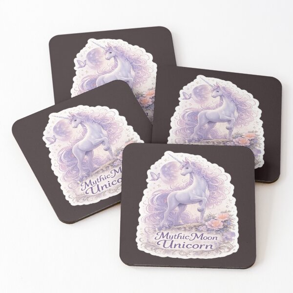Item preview, Mythic Moon Unicorn Fantasy Aesthetic Cute Magical Art designed and sold by Artbysarmina.