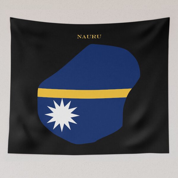 Item preview, Nauru Map Flag Silhouette Oceania Travel Pride Gift designed and sold by NTGUILTY.