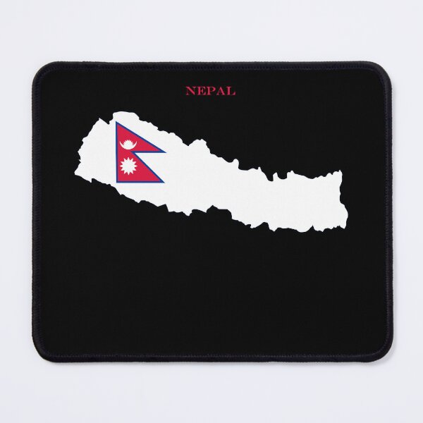 Item preview, Nepal Map Flag Silhouette  designed and sold by NTGUILTY.